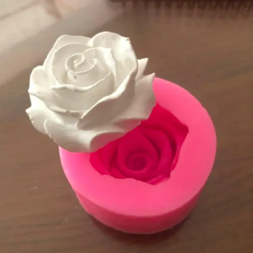 BeeSpring Flower Bloom Rose Shape Silicone Fondant Soap 3D Cake Molds Cupcake Jelly Candy Chocolate Decoración Moldes Herramienta para hornear