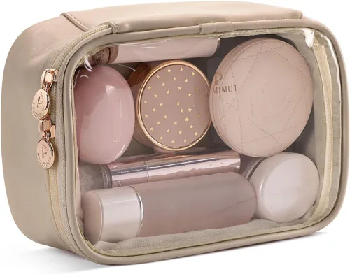 Pocmimut Mini Bolsa de Maquillaje, Bolsa de Maquillaje Transparente para Viaje, Bolsa de Aseo Personal, Monedero, Accesorios para Coche, Cosas