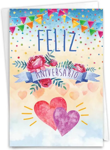 Miniatura 9 de NobleWorks Tarjeta de felicitación de aniversario español humorístico con sobre de 5 x 7 pulgadas (1 tarjeta) para parejas, marido, esposa, padres