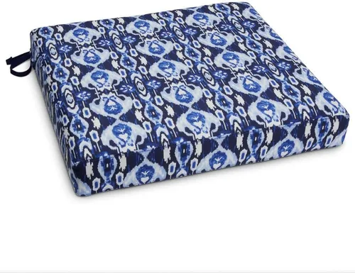 Miniatura 15 de Classic Accessories Vera Bradley - Cojín de asiento de patio resistente al agua, 19 x 19 x 3 pulgadas, color gris y dorado, cojines de asiento