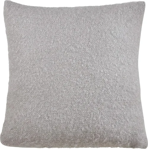 Miniatura 2 de SARO LIFESTYLE Angora Collection - Almohada de plumón de mohair sintético, 22 pulgadas, color gris