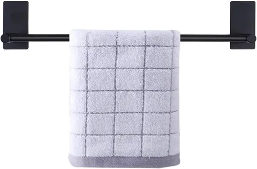 Miniatura 13 de NearMoon toallero de barra autoadhesivo de acero inoxidable para baño, soporte para colgar toallas en la pared, estilo contemporáneo, sin Níquel