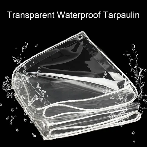 Miniatura 6 de Lonas - Lona de PVC transparente de 2 x 5 pies, resistente al desgarro, resistente al desgarro, impermeable, de vinilo transparente, toldo