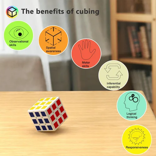Miniatura 4 de Vdealen - Juego de 24 mini cubos rompecabezas para fiestas para niños, cubo mágico de 3x3 de 1.18 pulgadas para recompensas escolares y premios