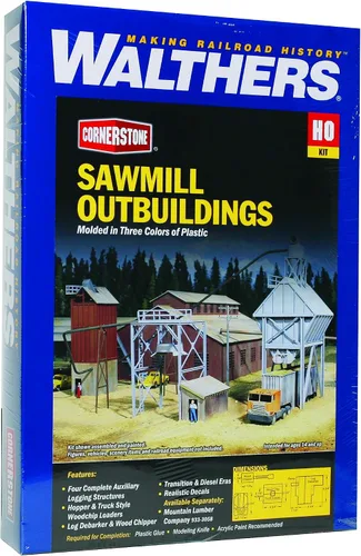 Miniatura 5 de Walthers Cornerstone HO Escala Modelo Aserradero Dependencias, 8