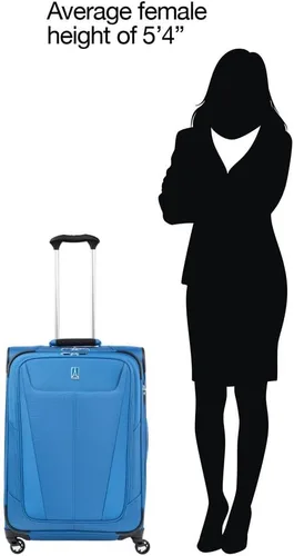 Miniatura 38 de Travelpro Maxlite 5 - Juego de 2 piezas de equipaje de mano de tela, expandibles con 4 ruedas giratorias, bolso blando para debajo del asiento, Negro