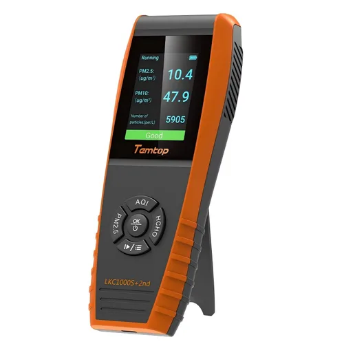 Miniatura 9 de Temtop Monitor PM2.5 P600, medidor esencial de partículas de aire PM2.5 PM10 probador de calidad del aire para detección de contaminación del aire