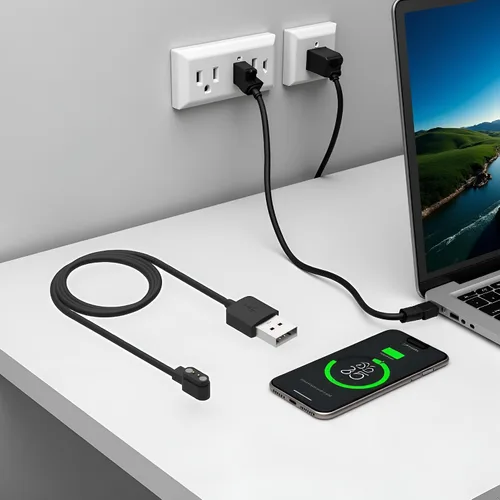 Miniatura 5 de Compatible con cargador de reloj inteligente Da Fit, cable de carga USB de repuesto para reloj inteligente, reloj inteligente, cables de repuesto