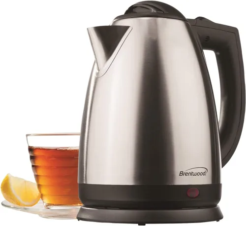 Miniatura 2 de Brentwood KT-1800 2L Hervidor eléctrico inalámbrico de acero inoxidable