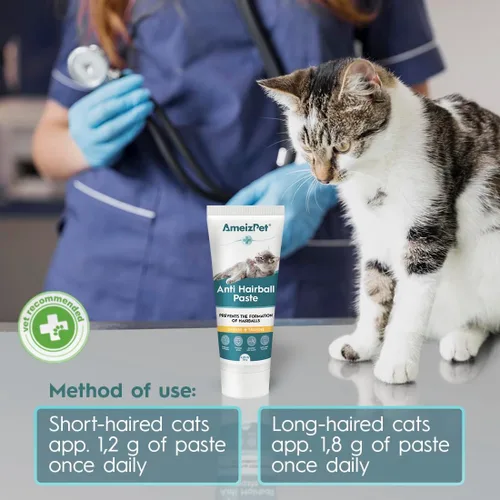 Miniatura 4 de AmeizPet Remedio para Bolas de Pelo para Gatos, Pasta de Malte Anti-Bolas de Pelo para el Pelo de Mascotas, Tratamiento para Gatos de Pelo Largo