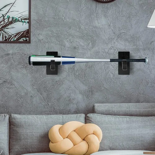 Miniatura 6 de Alpinista Soporte de pared para bate de béisbol, soporte de pared horizontal para bate de béisbol para exhibición