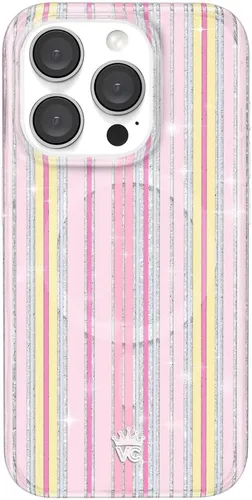 Miniatura 75 de VELVET CAVIAR Funda para iPhone 15 Pro, compatible con MagSafe, probada en caídas de 10 pies, estampado de leopardo y amatista púrpura