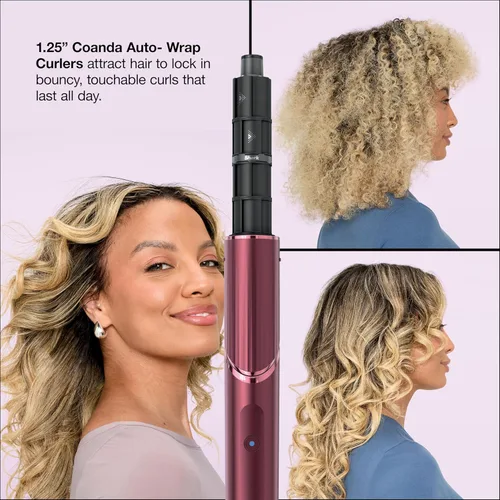 Miniatura 6 de Shark FlexStyle Air Multi-Styler y sistema de secado Cepillo secador de pelo para soplados con rizadores Coanda de envoltura automática, cepillo