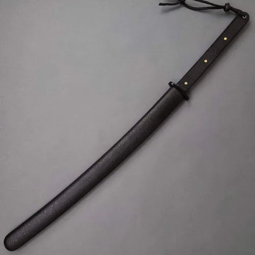 Miniatura 2 de Musha Samurai Wakizashi táctico hecho a mano de 31 pulgadas con hoja de espiga completa de acero al carbono 1045. para colecciones