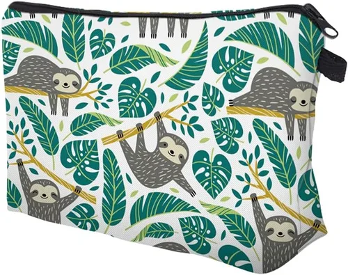 Miniatura 5 de Bolsa de maquillaje de viaje pequeña, bolsa de aseo adorable, espaciosa, resistente al agua, bolsa de cosméticos, organizador de accesorios, regalo