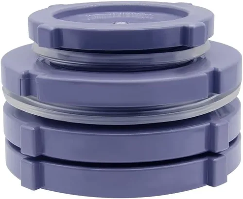 Miniatura 6 de Accesorio de mamparo de PVC hembra de 1 pulgada con tapón y junta de sellado de silicona, conector de tanque de agua para sierra de agujeros de 1.77