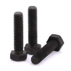Miniatura 8 de M8-0.049 x 0.630 in (20 piezas) Perno de cabeza hexagonal negra, grado 12.9 Perno hexagonal de acero de aleación de rosca completa, DIN933