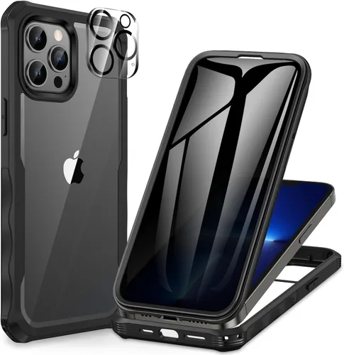 Miniatura 56 de CENHUFO Funda de privacidad para iPhone 11 Pro, funda de cuerpo completo con protector de pantalla de privacidad de vidrio templado 9H integrado