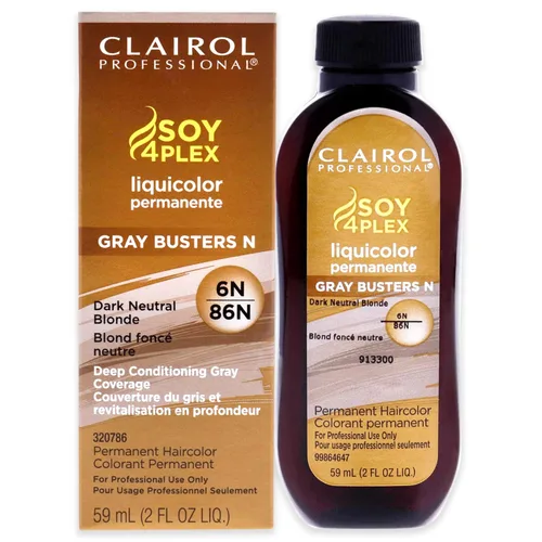 Clairol Professional Permanent Liquicolor for Medium Blonde/Dark Blonde Hair Color with 100% Gray Coverage | Packaging May Vary 6n Rubio neutro