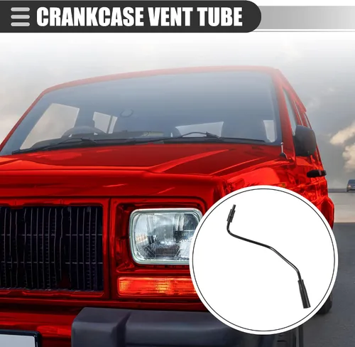 Miniatura 2 de Motoforti Tubo de ventilación del cárter, tubo de manguera de ventilación del cárter, para Jeep Wrangler Cherokee Grand Cherokee 1997-2004 4.0L
