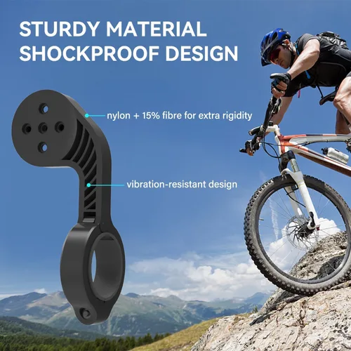 Miniatura 3 de CYCPLUS Soporte delantero para bicicleta diseñado para todos los ordenadores de ciclismo, Garmin Edge 520 530 820 830 1000 GPS y otros modelos