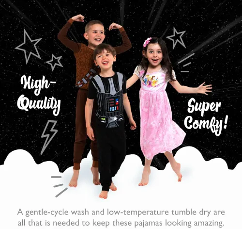 Miniatura 5 de STAR WARS Boys' 2-Piece Loose-fit Pajamas Set