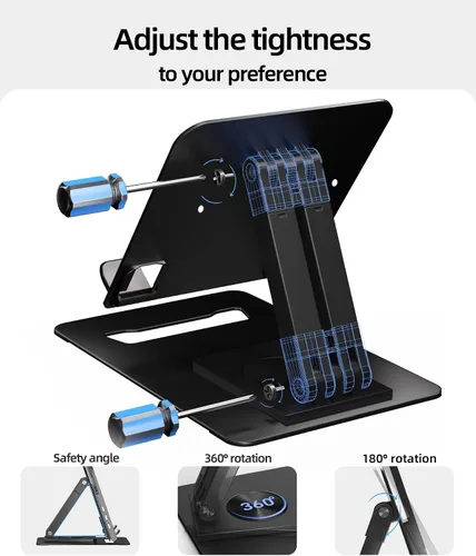 Miniatura 5 de Ingnok Soporte ajustable para tableta, soporte para monitor portátil compatible con monitor portátil, tableta, teléfono, iPad, Surface Pro, Kindle