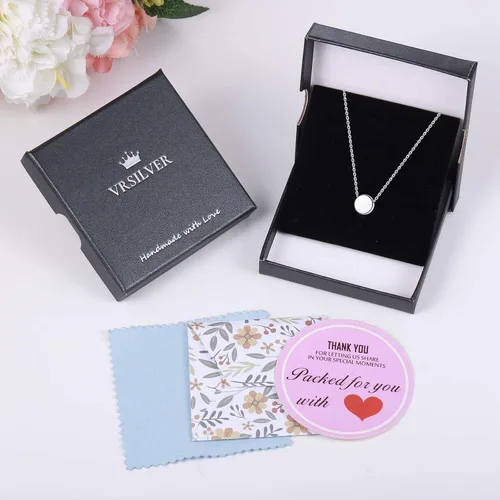 Miniatura 8 de Delicados collares de oro para mujer, a la moda, oro macizo de 14 quilates sobre plata de ley 925, collar con dije de corazón de mosca y culo