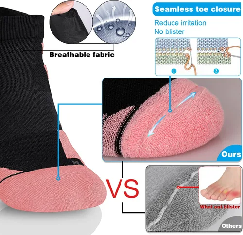 Miniatura 3 de Calcetines Coolmax deportivos antiampollas que absorben las ampollas, sin costuras, antiolor