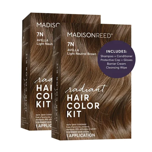 Miniatura 14 de Madison Reed - Kit de color de cabello radiante, tinte permanente para el cabello, 100 % cobertura de canas, sin amoníaco, castaño Catania 5NGM