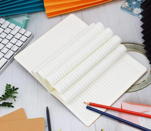Miniatura 3 de Paquete de 24 cuadernos de papel kraft A5, 60 páginas rayadas, diario de viaje a granel, cuadernos de tapa suave para mujeres, niñas, estudiantes