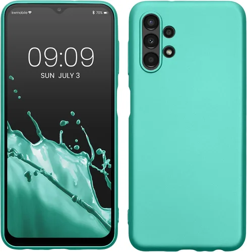 Miniatura 68 de kwmobile Funda compatible con Samsung Galaxy A23 4G / 5G - Funda de silicona TPU metálica suave y delgada - Rojo oscuro metálico