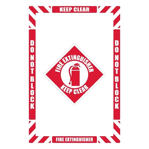 Miniatura 13 de NMC Panel eléctrico Keep Clear Kit de marcado de piso de 36 pulgadas con superficie antideslizante texturizada, configurable