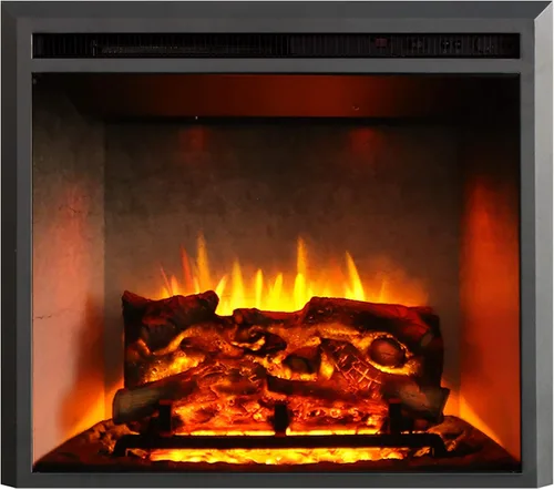 Miniatura 7 de RICHFLAME Gavin 23 Pulgadas Chimenea Eléctrica de Inserción con Tronco y Altavoz, Diseñada para Montaje en Pared, Apertura para Quema de Madera