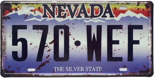 Miniatura 48 de Placa de matrícula de Wyoming de aluminio, placa decorativa de automóvil novedosa, placas de matrícula de 12"x6" para el frente del automóvil, placa