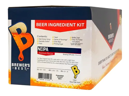 Brewer's Best NEIPA (New England IPA) Kit de ingredientes para hacer cerveza de cinco galones