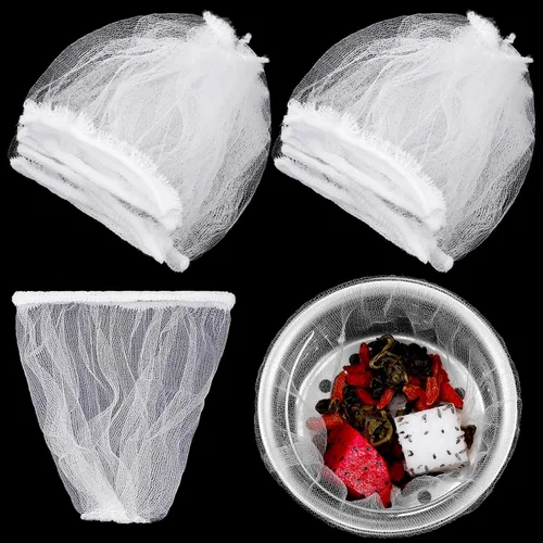 Miniatura 7 de Suclain 500 bolsas desechables de malla para colador de fregadero de cocina, filtro elástico para fregadero de cocina, bolsa de basura de malla