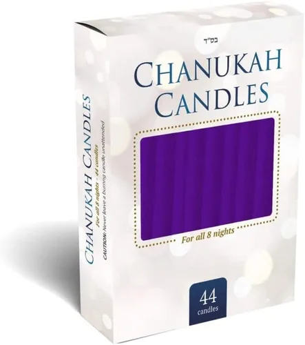 Miniatura 5 de jewFadz Chanukah - Velas regulares de color rojo para menorá, celebraciones tradicionales judías de Hanukkah, caja individual de 44 velas