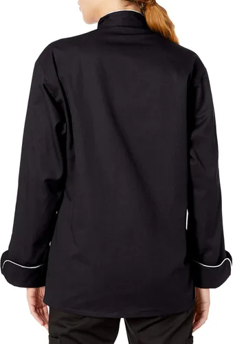 Miniatura 2 de Uncommon Threads Abrigo Panamá Chef para hombre con 5 botones y ribetes