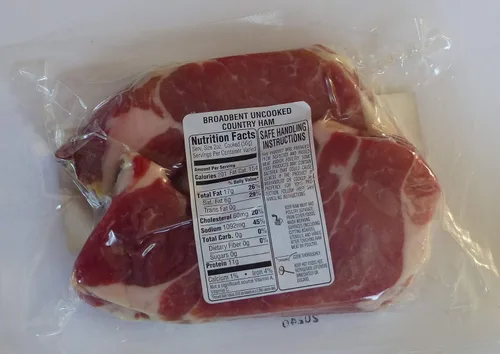 Miniatura 4 de Jamón de campo curado ahumado de nogal, mezcla de galletas y caja de regalo de mermelada de melocotón