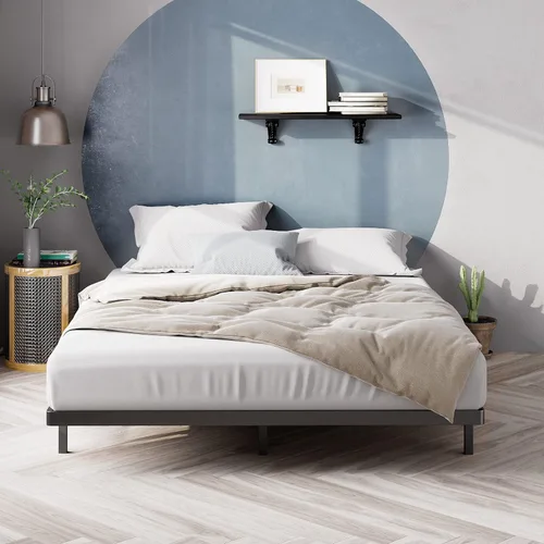 Miniatura 3 de ZINUS Queen Base para colchón de montaje fácil y rápido con enganche, reemplazo de somier y base para la cama, marco de metal con listones de acero