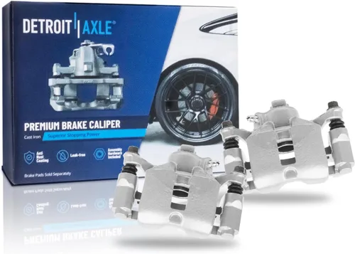 Miniatura 96 de Detroit Axle - 4 pinzas de freno para Honda Element 2003-2011 Pinzas de freno de disco con soportes 2004 2005 2006 2007 2008 2009 2010 reemplazo