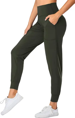 Miniatura 76 de Oalka - Pantalones deportivos para mujer, con cintura alta y bolsillos, para hacer deporte, yoga y entrenar