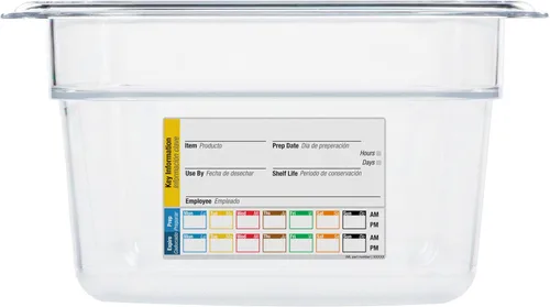 Miniatura 2 de Carlisle FoodService Products Storplus Permalabel - Recipiente de almacenamiento de alimentos con etiqueta integrada para cocina y restaurante