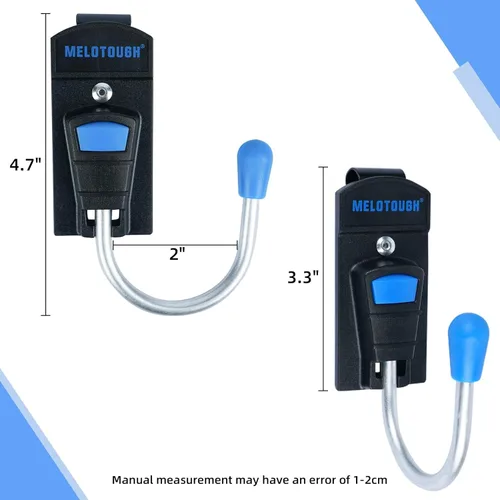 Miniatura 2 de MELOTOUGH Funda para herramientas con gancho para cinturón de herramientas con clip de metal para cinturón de trabajo (azul)