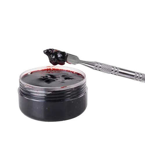 Miniatura 9 de MEICOLY Sangre Coagulada de Halloween de Calidad Actualizada, 30g/1.06 oz Gel de Sangre Falsa con Esponja de Punteado Negro, para Heridas SFX