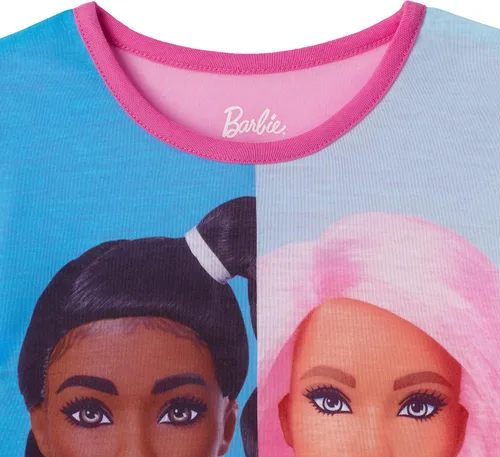 Miniatura 2 de Barbie Conjunto de pijama y camisa de dormir para niñas de 4 piezas para niñas