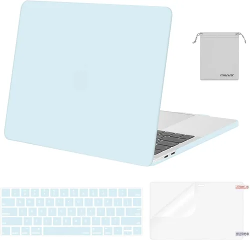 Miniatura 17 de MOSISO - Carcasa rígida de plástico, cubierta de teclado, protector de pantalla y bolsa de almacenamiento para MacBook Pro 13 pulgadas/33 cm Azul