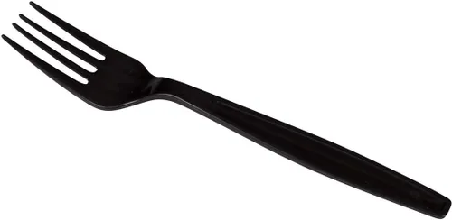 Miniatura 3 de Karat U2030 7" Tenedor desechable extra pesado - Negro (caja de 1000)