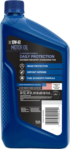 Miniatura 5 de Aceite de motor Valvoline Daily Protection SAE 10W-40, convencional, 1 cuarto de galón, caja de 6 unidades (el embalaje puede variar)